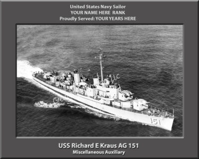 USS Richard E Kraus AG 151 Personalized Photo
