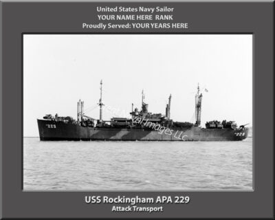 USS Rockingham APA 229 Personalized Photo