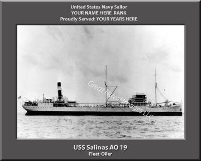 USS Salinas AO 19 Personalized Photo
