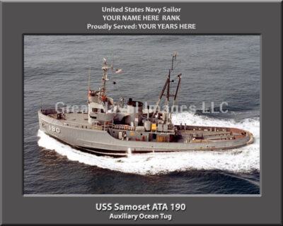 USS Samoset ATA 190 Personalized Photo