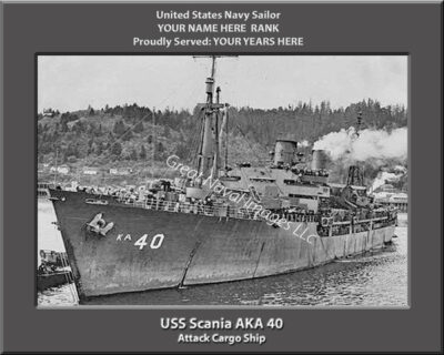 USS Scania AKA 40 Personalized Photo