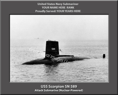 USS Scorpion SSN 589 Personalized Photo