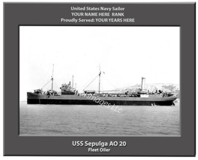 USS Sepulga AO 20 Personalized Photo