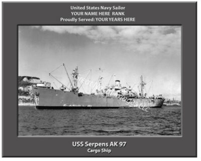 USS Serpens AK 97 Personalized Photo