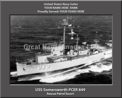 USS Somersworth PCER 849 Personalized Photo