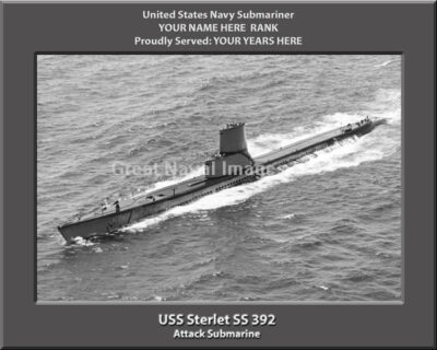 USS Sterlet SS 392 Personalized Photo