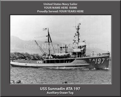USS Sunnadin ATA 197 Personalized Photo