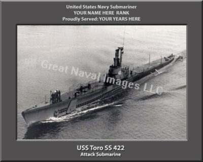 USS Toro SS 422 Personalized Photo