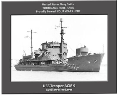 USS Trapper ACM 9 Personalized Photo