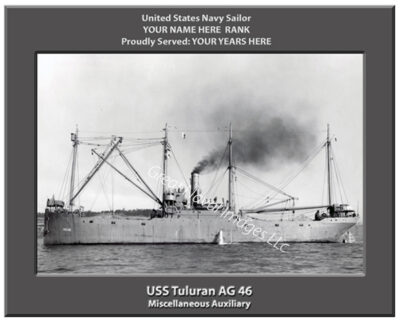 USS Tuluran AG 46 Personalized Photo