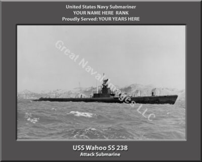 USS Wahoo SS 238 Personalized Photo