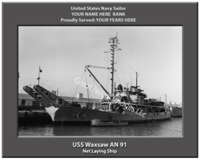 USS Waxsaw AN 91 Personalized Photo