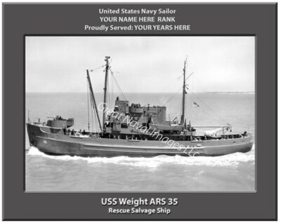 USS Weight ARS 35 Personalized Photo