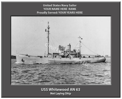 USS Whitewood AN 63 Personalized Photo