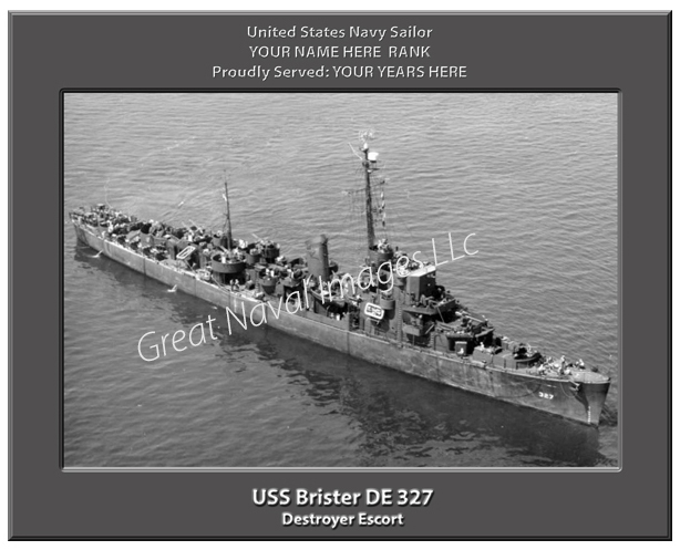 USS Brister DE 327 Navy Ship Photo