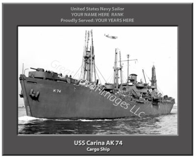 USS Carina AK 74 Navy Ship Photo
