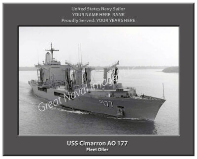 USS Cimarron AO 177 Navy Ship Photo