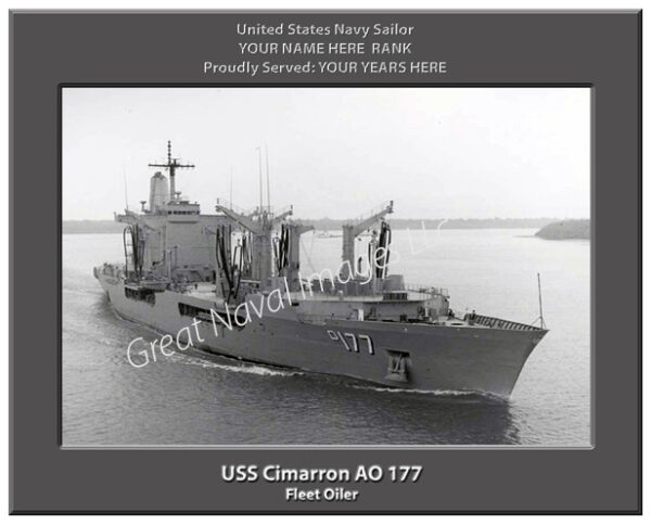 USS Cimarron AO 177 Navy Ship Photo