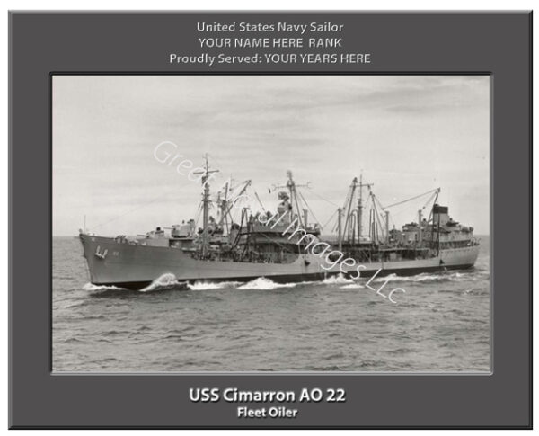USS Cimarron AO 22 Navy Ship Photo
