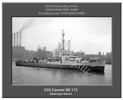 USS Cooner DE 172 Navy Ship Photo
