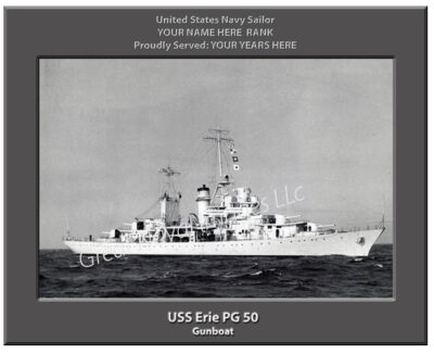 USS Erie PG 50 Navy Ship Photo