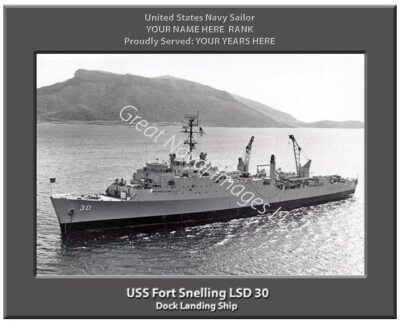 USS Fort Snelling LSD 30 Navy Ship Photo