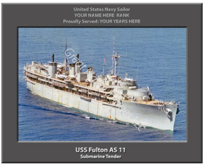 USS Fulton AS 11 Navy Ship Photo