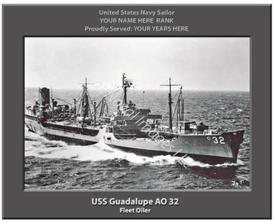 USS Guadalupe AO 32 Navy Ship Photo
