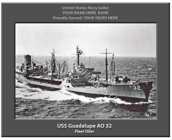 USS Guadalupe AO 32 Navy Ship Photo