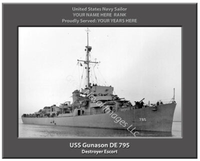 USS Gunason DE 795 Navy Ship Photo