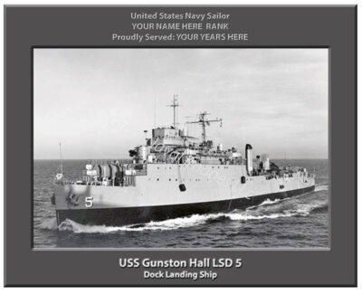 USS Gunston Hall LSD 5 Navy Ship Photo