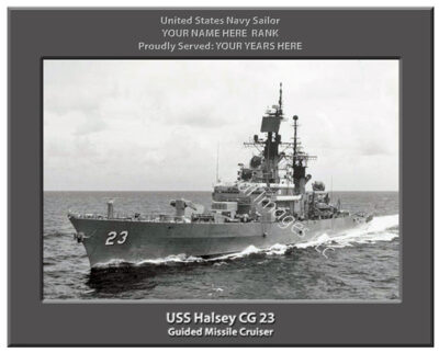 USS Halsey CG 23 Navy Ship Photo