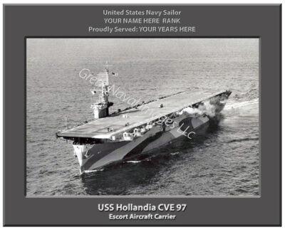 USS Hollandia CVE 97 Navy Ship Photo