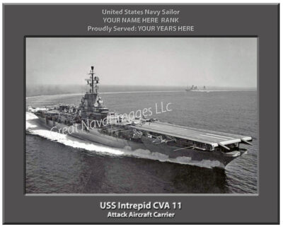 USS Intrepid CVA 11 Navy Ship Photo