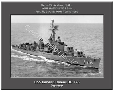 USS James C Owens DD 776 Navy Ship Photo