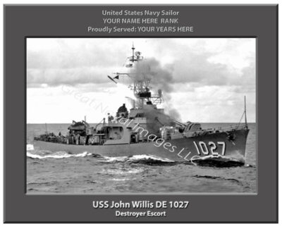 USS John Willis DE 1027: Personalized Navy Ship Photo 3