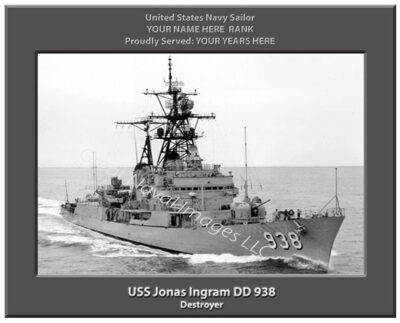 USS Jonas Ingram DD 938 Navy Ship Photo