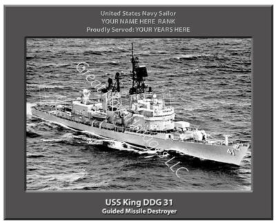 USS King DDG 41 Navy Ship Photo