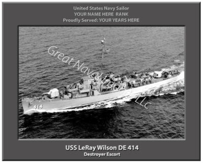 USS LeRay Wilson DE 414 Navy Ship Photo