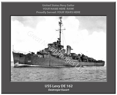USS Levy DE 162 Navy Ship Photo