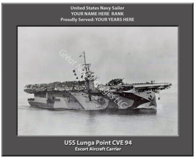 USS Lunga Point CVE 94 Navy Ship Photo