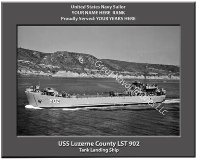 USS Luzerne County LST 902 Navy Ship Photo