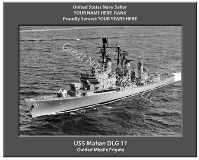 USS Mahan DLG 11 Navy Ship Photo