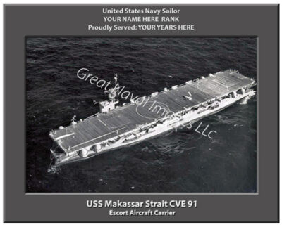 USS Makassar Strait CVE 91 Navy Ship Photo