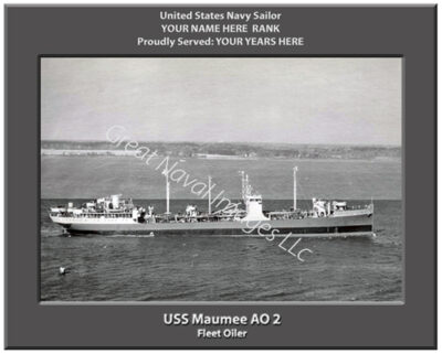 USS Maumee AO 2 Navy Ship Photo
