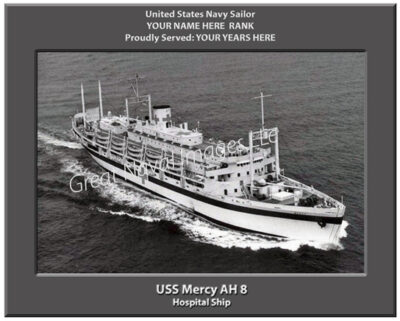 USS Mercy AH 8 Navy Ship Photo