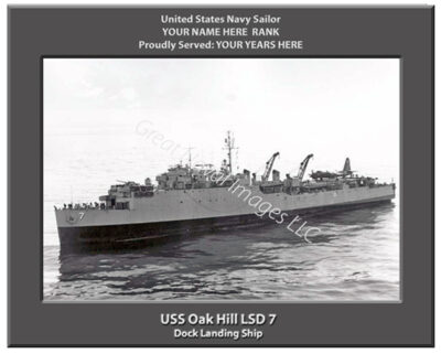 USS Oak Hill LSD 7 Navy Ship Photo