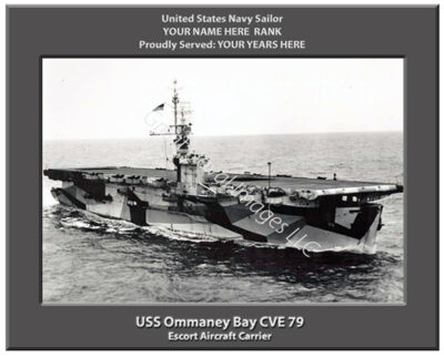 USS Ommaney Bay CVE 79 Navy Ship Photo