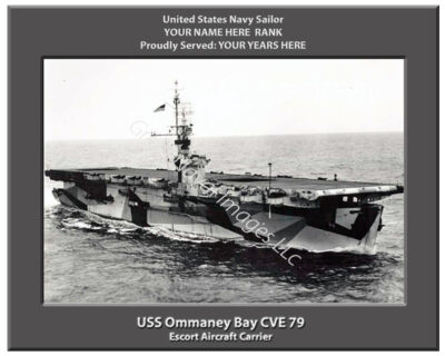 USS Ommaney Bay CVE 79 Personalized Navy Ship Photo