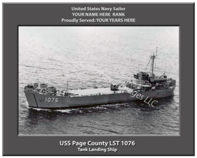 USS Page County LST 1076 Navy Ship Photo